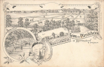 01458 Hermsdorf Ottendorf-Okrilla Horse Home Litho * around 1900