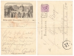 01847 Bastei Saxon Switzerland private postal stationery predecessor card o September 28, 1887