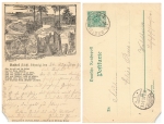 01847 Bastei Saxon Switzerland private postal stationery predecessor card o August 25, 1896
