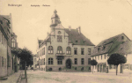 06577 Heldrungen Marktplatz und Rathaus  gebraucht 1917