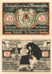 06667 Weissenfels emergency money 50 Pfg shoes soldiers boots 1921