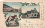 07381 Langenorla Gasthaus zum Orlathale Jugendstilkarte o 1906