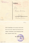 07973 Greiz  Absenderfreistempel o 12.11.1939 auf Karte