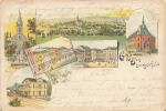 08485 Lengenfeld Litho Bahnhof Post o 9.8.1897