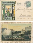 09599 Freiberg Erzgebirge exhibition private postal stationery card No. 1 o 5.8.1912