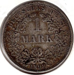 1 Mark 1898 A German Empire Silver Coin