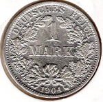 1 Mark 1903 D German Empire Silver Coin