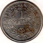 1 Mark 1903 D German Empire Silver Coin