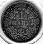 1 Mark 1906 A German Empire Silver Coin
