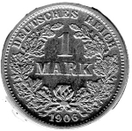 1 Mark 1906 J Deutsches Kaiserreich Silbermünze  Erhaltung !!!!