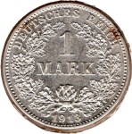 1 Mark 1913 G Deutsches Kaiserreich Silbermünze