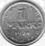 1 Mark 1924 A Weimar Republic