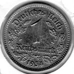 1 Reichsmark 1934 D Drittes Reich