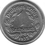 1 Reichsmark 1937 E Drittes Reich