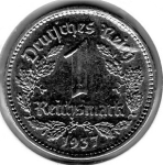 1 Reichsmark 1937 F Drittes Reich