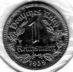 1 Reichsmark 1939 D Drittes Reich