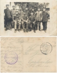 1st Battalion Infantry Regiment 418 Field Post WWI real photo o 7.5.1917