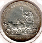 10 Mark DDR 1989 Johann Gottfried Schadow