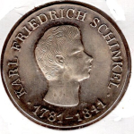 10 Mark GDR 1966 Friedrich Schinkel