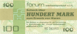 100 Mark DDR Forum Scheck 1976 bankfrisch