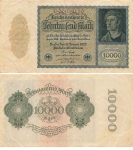 10000 Mark Reichsbanknote 19. Januar 1922