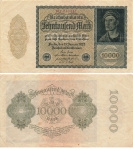 10000 Mark Reichsbanknote 19. Januar 1922