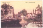 08606 Oelsnitz Bahnhofstrasse mit Brücke, * ca. 1920