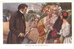 Franz Schubert with the Tschollmaderln  Artist card AG, *approx. 1910