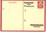 Hindenburg 15 Pfennig overprint 6 postal stationery with overprint Brussels *