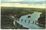 Pennsylvania Philadelphia Birds eye View of schuylkill River taken from Balloon, o 9.1.1912