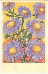 Flowers artist card sig. K., gebr. 1944