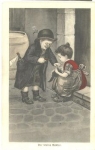 Children with cat "the little doctor", 01/22/1912