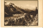 San Murezzan vista vers il Bagn e Maloggia * ca. 1920