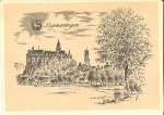 72488 Sigmaringen artist card Ludwig Schaefer-Grohe * approx. 1950