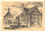 73614 Schorndorf artist card Ludwig Schäfer-Grohe * approx. 1950