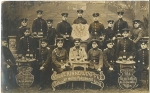 Artillery real photo postcard memory of my record time o February 16, 1910