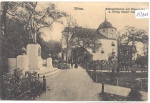 02763 Zittau, city nursery with flower clock and King Albert monument o July 25, 1914