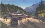 Bruenig Lungern train station Switzerland * around 1932
