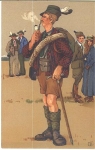 der Wanderer, artist card sig. DB * approx. 1910