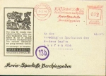 Hobby horse, envelope with printed advertising from Sparkasse Berchtesgade o 24.2.1945