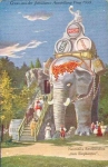 Prague 1908 Jubilee Exhibition * Navratil`s Restaurant "Zum Elephanten"