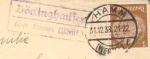 54630 Bockinghausen post office stamp on letter o 12/31/1938