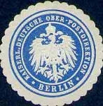 Berlin seal mark Imperial German Oberpostdirektion