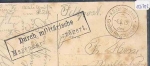 Feldpost I.WK Grosses Headquarters 4.8.15, delay stamp 