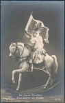 Prince Wilhelm of Prussia on a rocking horse, * approx. 1910