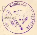 royal Prussian field bakery column Field postmark on postcard Lille 10/31/1914