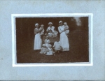 Kinderkrippe, Waisenhaus, Kinderschwester, Echtfoto, * ca. 1917 k. AK.