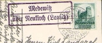 01904 Medewitz via Neukirch post office stamp o 20.9.1934 On AK Bautzen