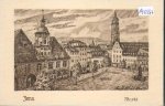 07749 Jena Markt artist card Rudi Muller * 25.8.1922