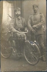 Militärradfahrer 1.WK Echtfoto AK, gebr. ca. 1917